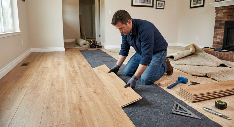 Laminate Floor Remodeling in Rehoboth, MA