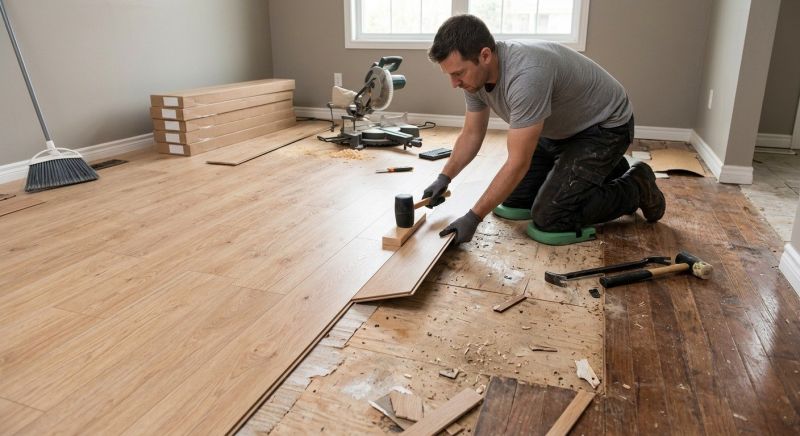 Laminate Floor Remodeling in Rehoboth, MA