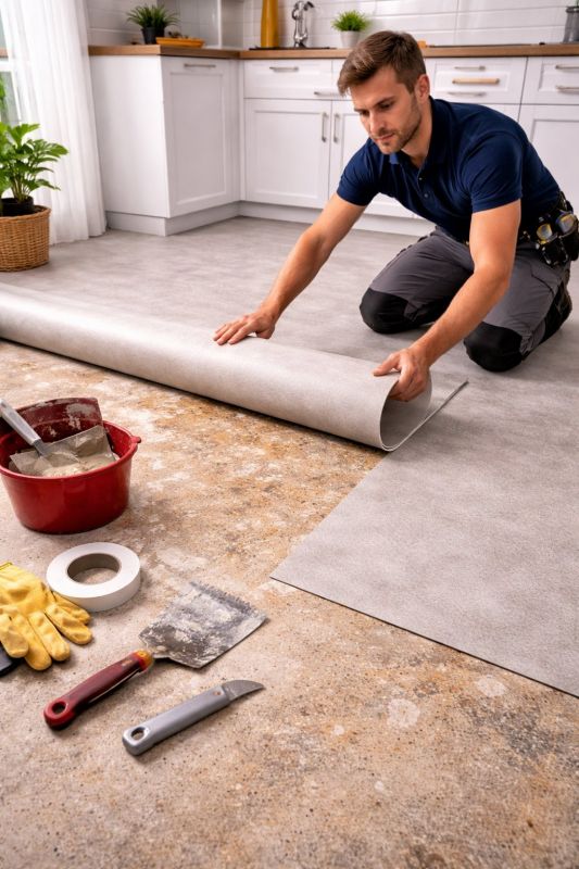 Linoleum Floor Installation in Johnston, RI