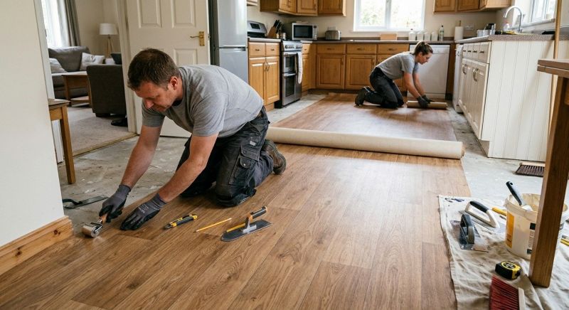 Linoleum Floor Installation in Rehoboth, MA