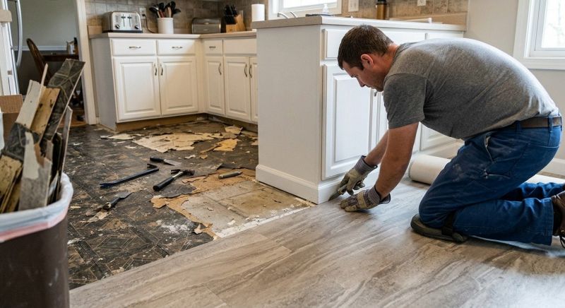 Linoleum Floor Installation in South Walpole, MA