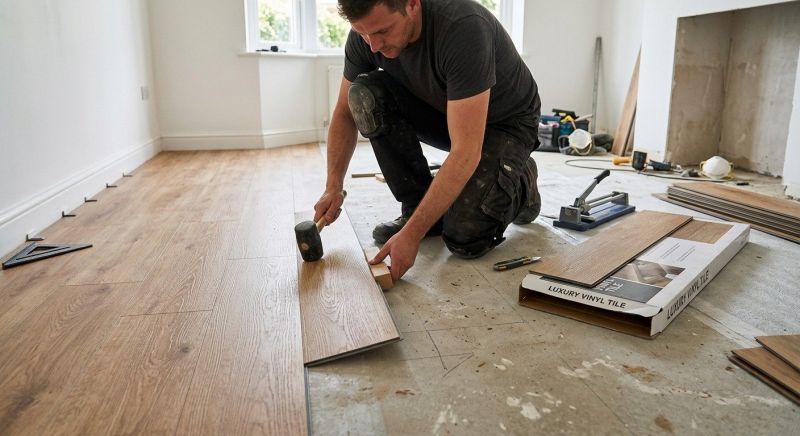 Luxury Vinyl Tile Installation in Abington, MA