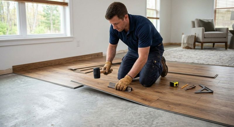 Luxury Vinyl Tile Installation in Stoughton, MA