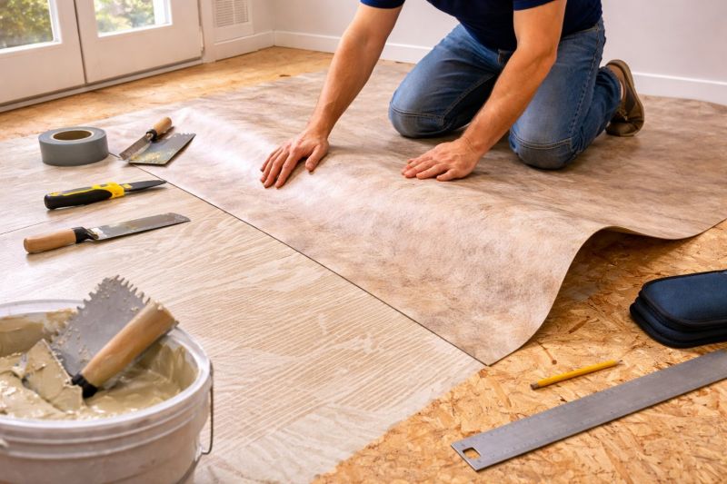 Sheet Vinyl Installation in East Greenwich, RI