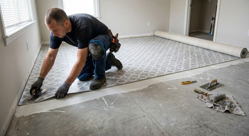 Sheet Vinyl Installation in Raynham, MA