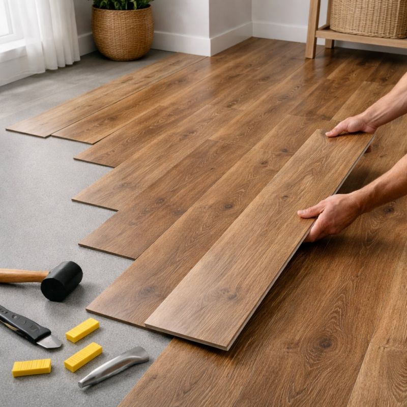 Vinyl Plank Floor Installation in Rehoboth, MA