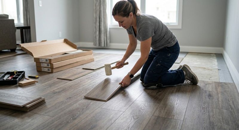 Vinyl Plank Floor Installation in Rehoboth, MA